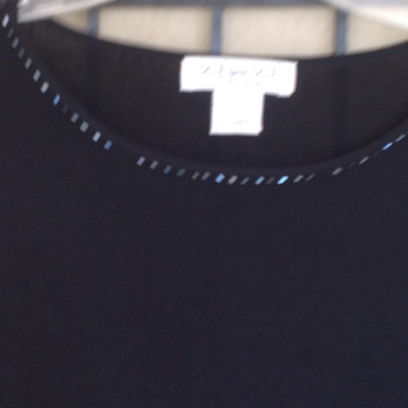 Due per Due Collection black beaded top - Picture 3 of 5